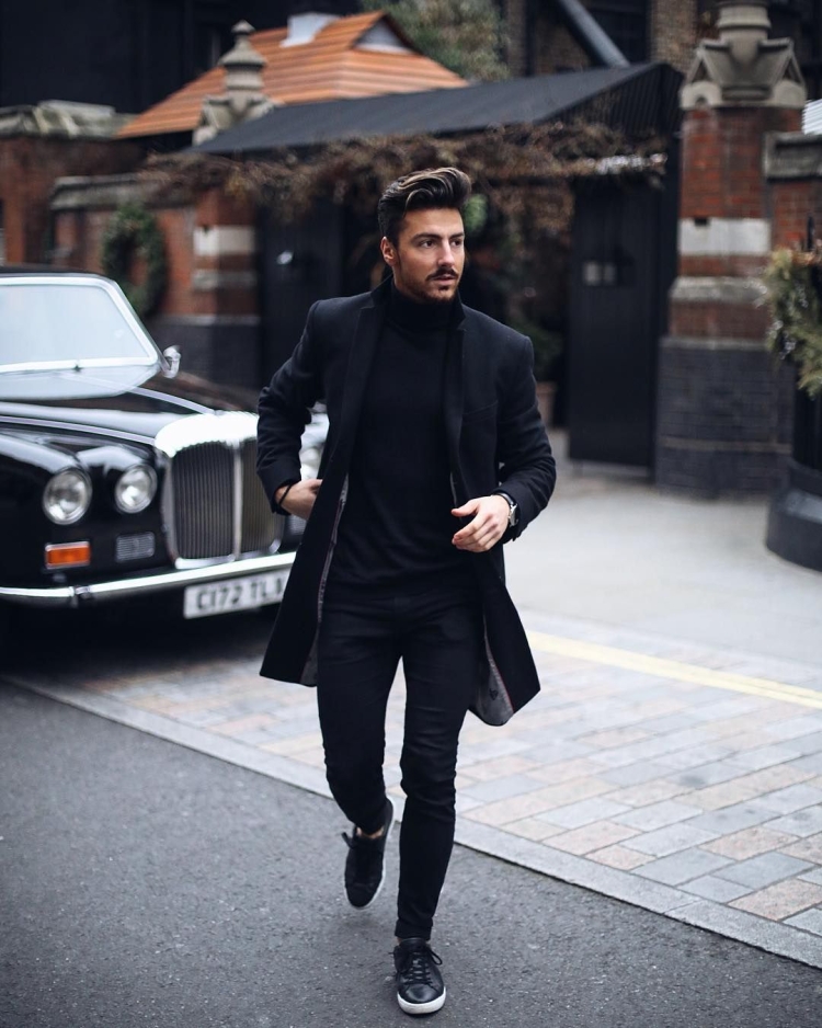 Тотал Блэк стайл для мужчин