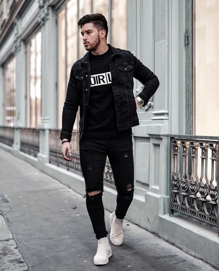 Стиль тотал Блэк мужской