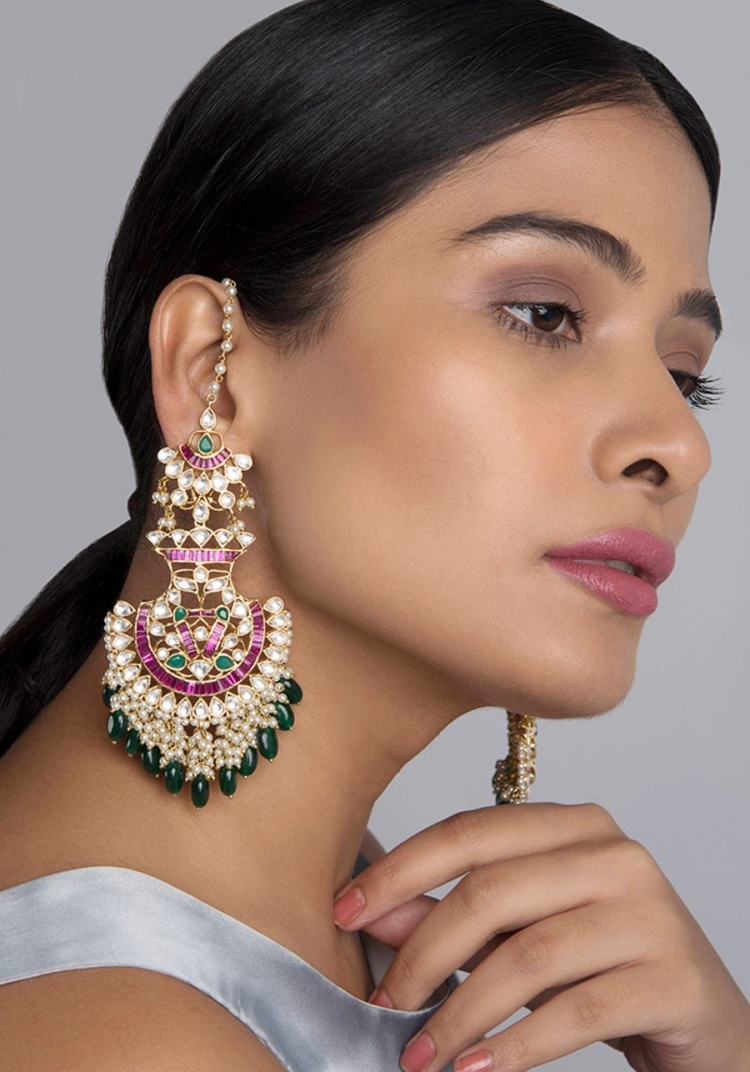 Крупные серьги бижутерия