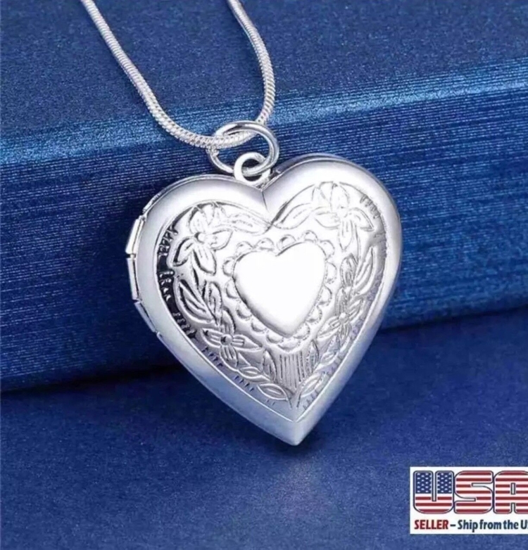 Серебряная подвеска сердце