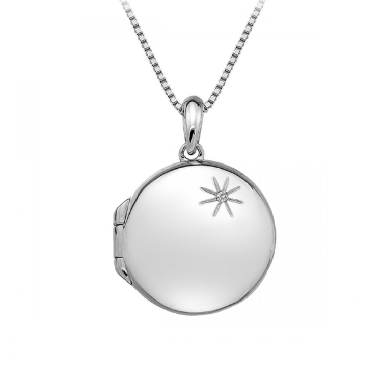 Медальон серебро открывающийся Санлайт