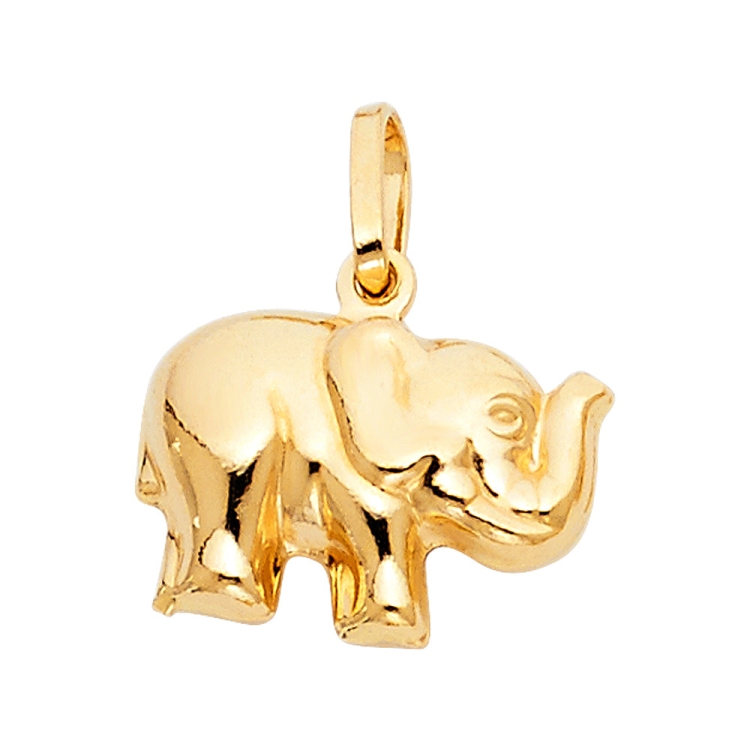 Подвеска Слоник золото ванголд