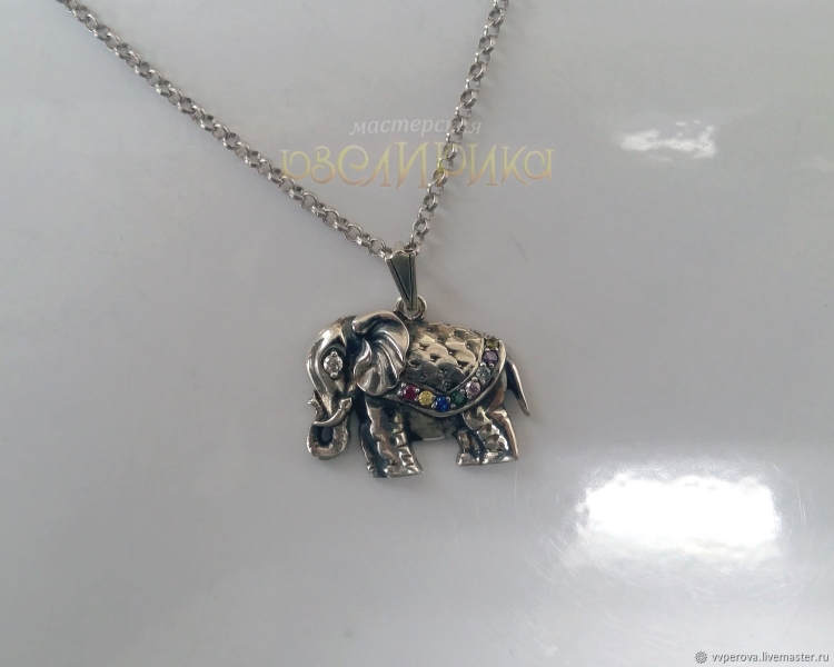 Кулон Suisse 10g Fine Silver слоны