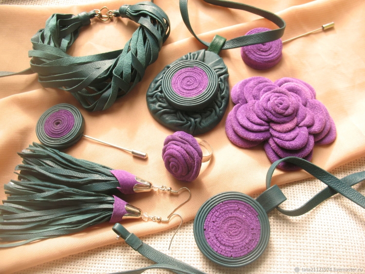 Аксессуары из кожи своими руками