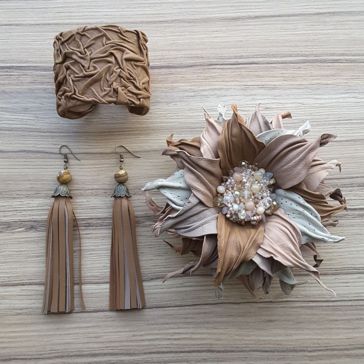 Украшения из кожи мастер класс