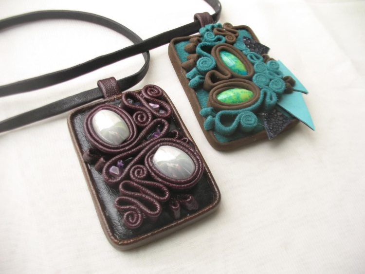 Оригинальные украшения из кожи