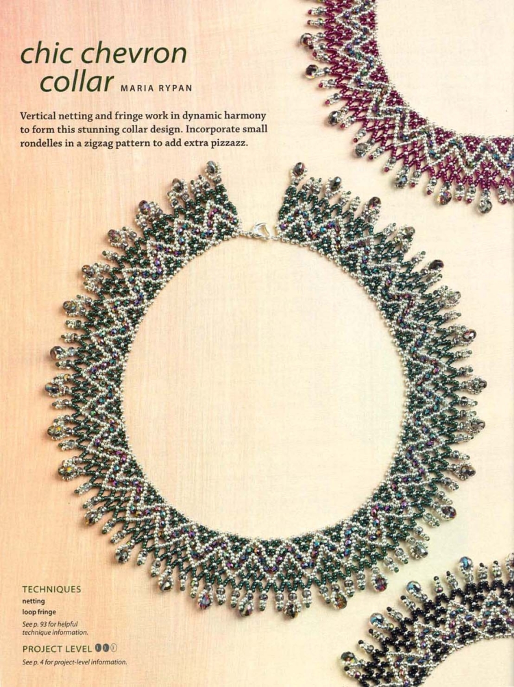 Колье этно из бисера схемы