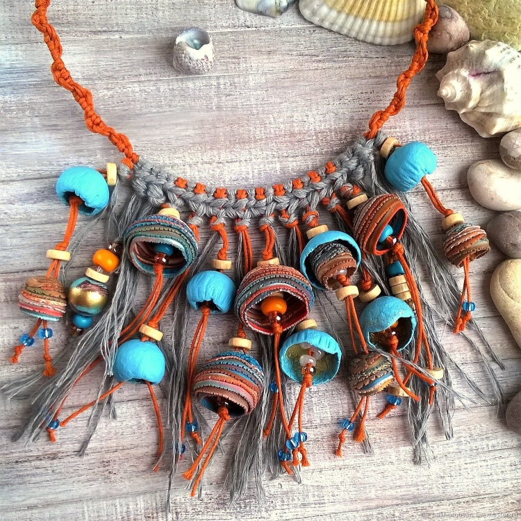 Бижутерия из полимерной глины в стиле бохо