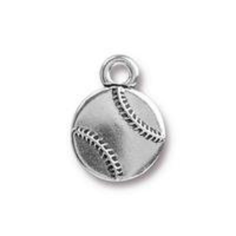Кулон баскетбольный мяч серебро