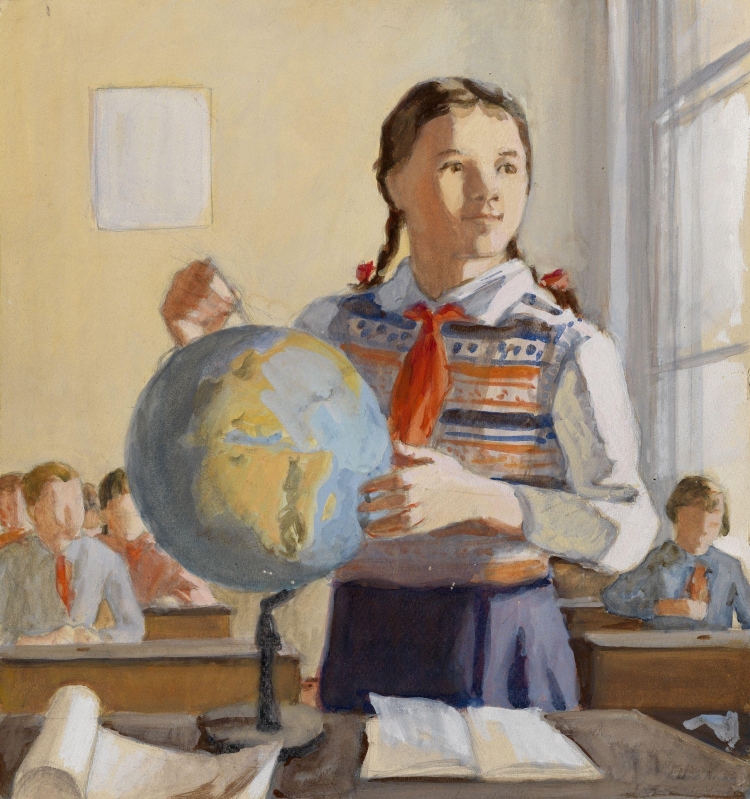 Советские школьники в живописи