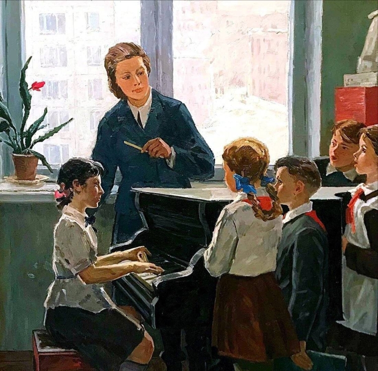 День учителя живопись