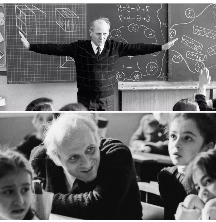 Шалва Амонашвили на уроке