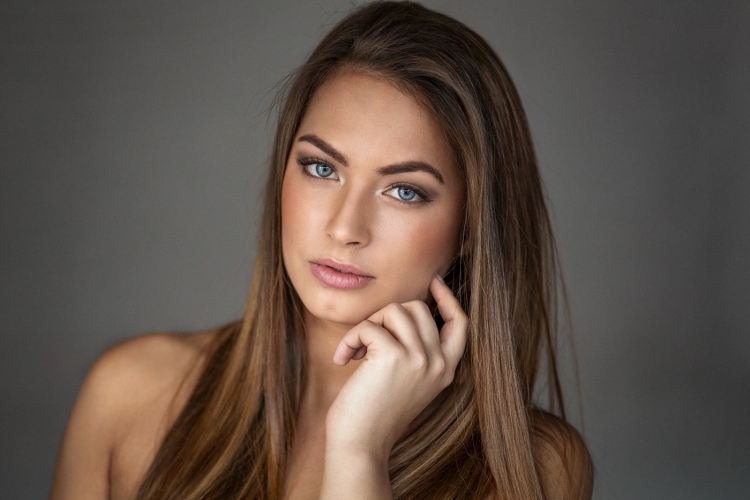 Естественный макияж до и после