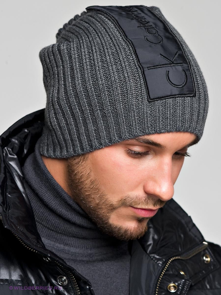 Шапка мужская Кельвин Кляйн зимняя