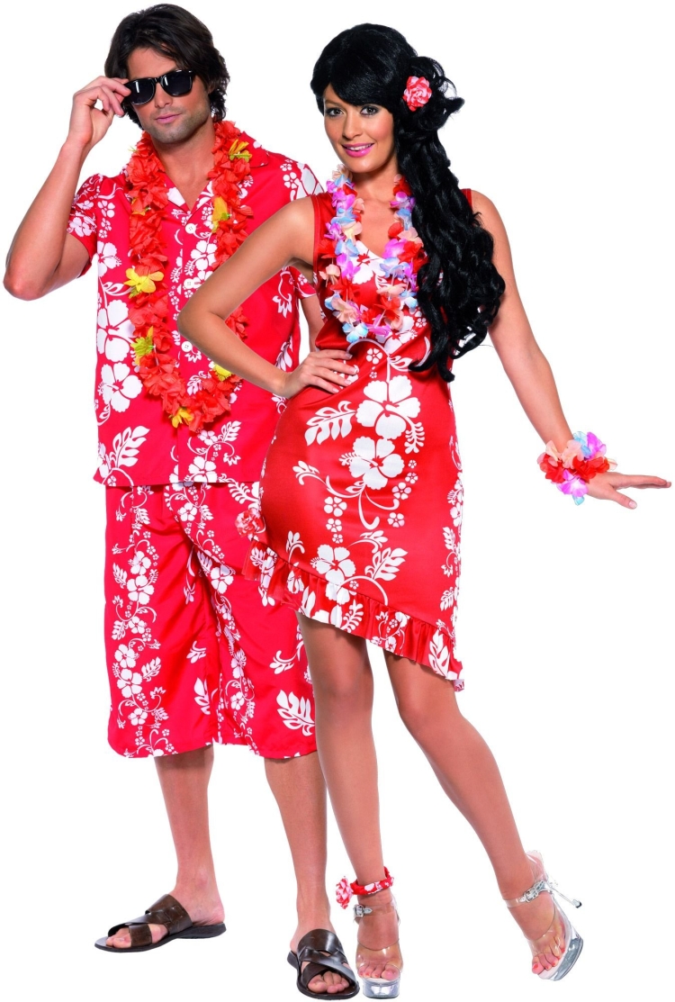 Костюм в гавайском стиле