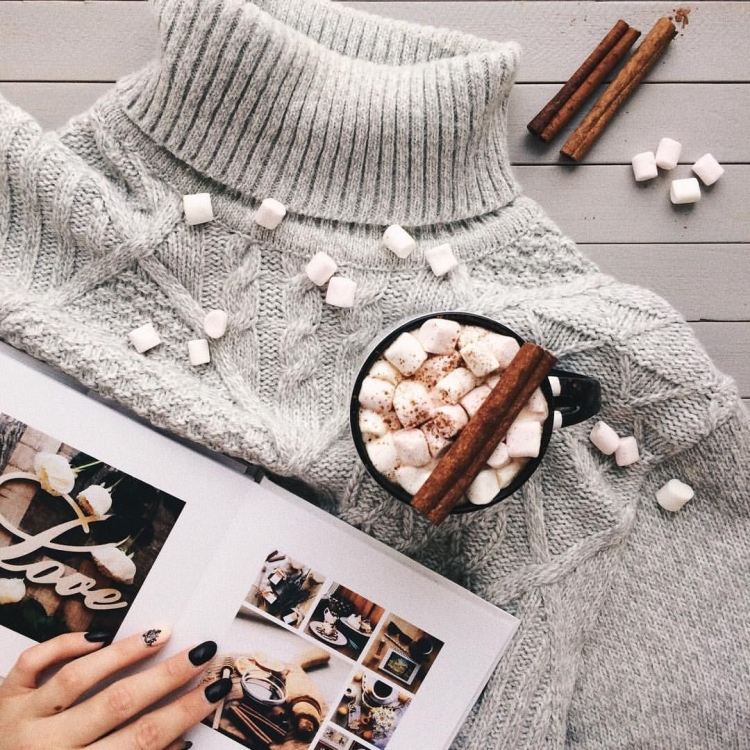 Красивая раскладка свитера