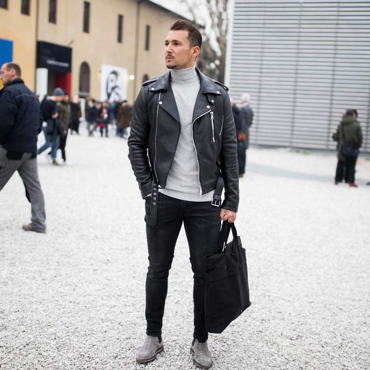 Косуха с водолазкой мужская