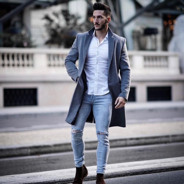 Луки с белой рубашкой мужские