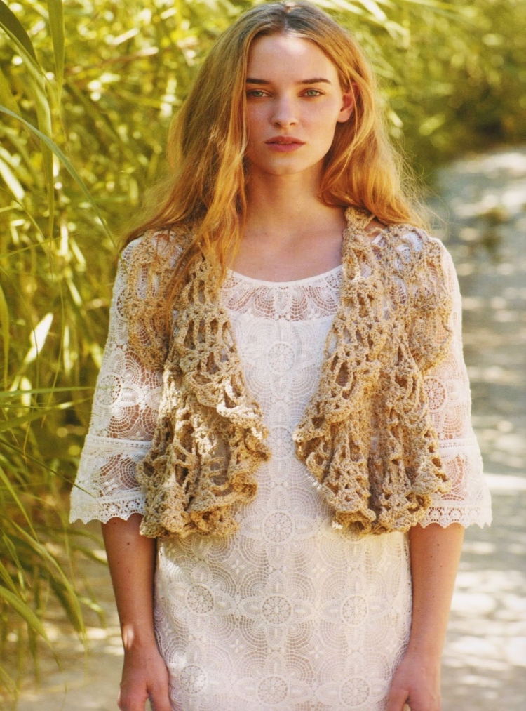 Жилетки в стиле бохо вязаные