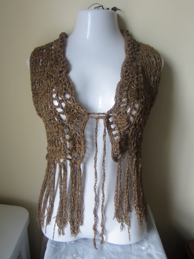 Кардиган Oysho с бахромой бохо