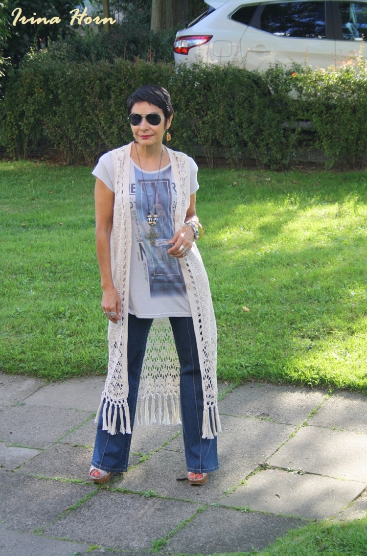 Жилетки в стиле бохо Шик