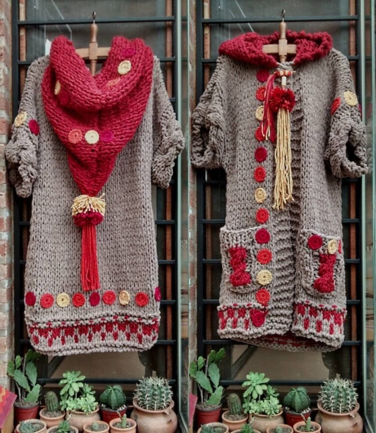 Вязаное бохо