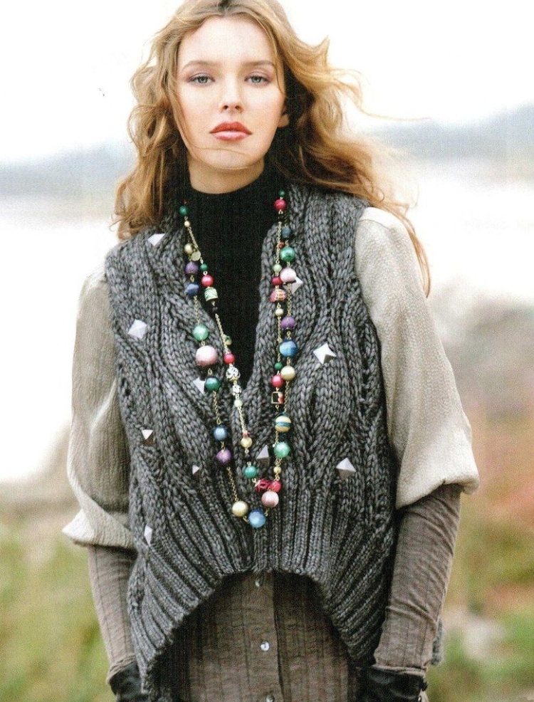 Вязаные летние кофточки в стиле бохо