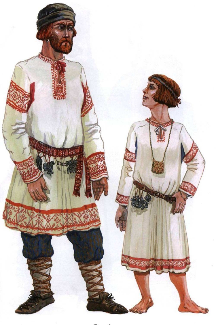 Одежда крестьян в древней Руси