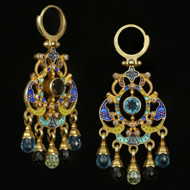 Старинные русские серьги