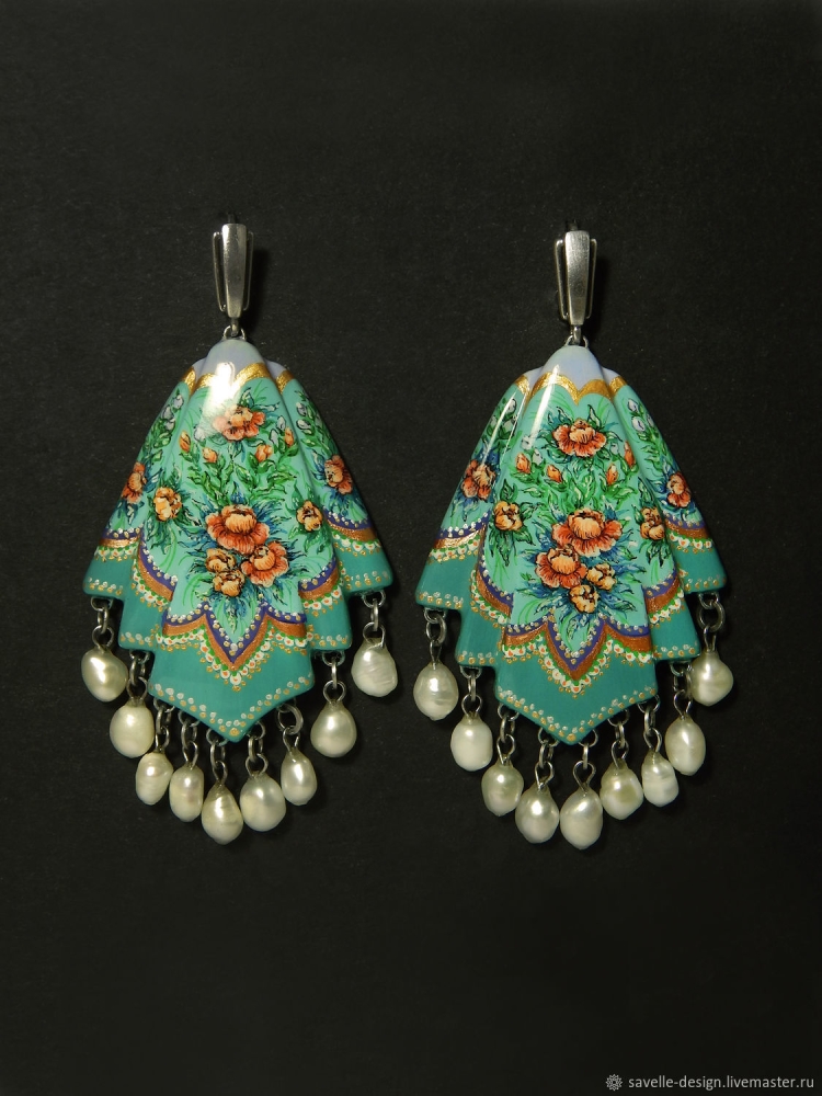 Серьги в русском стиле