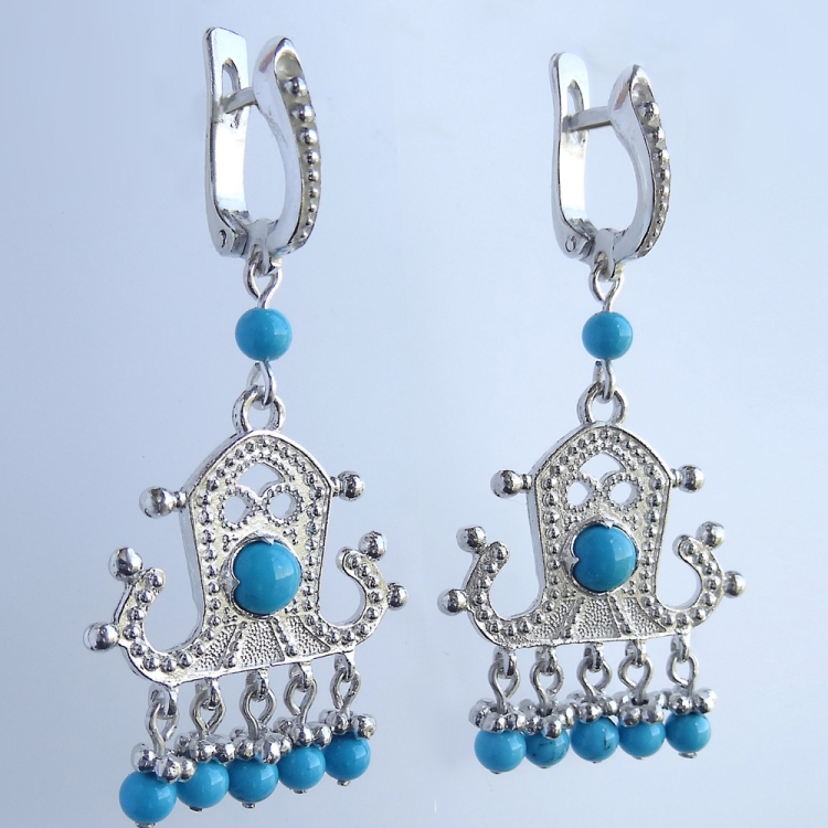 Серьги в русском стиле