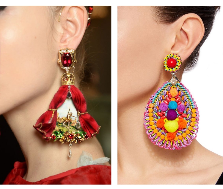 Крупные серьги