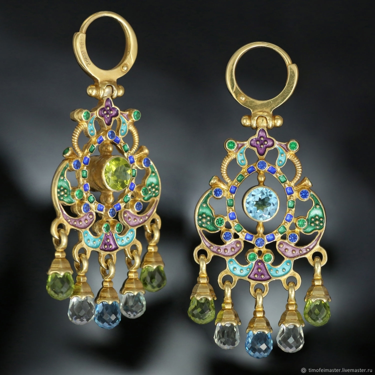 Серьги "Лунница"