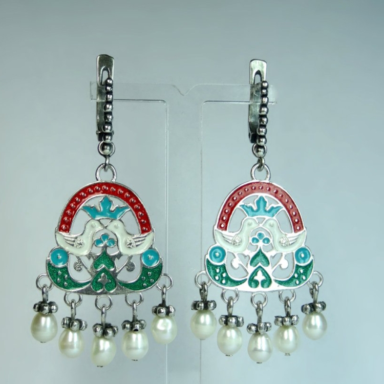 Славянские серьги капли