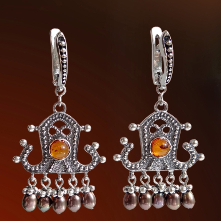 Славянские серьги