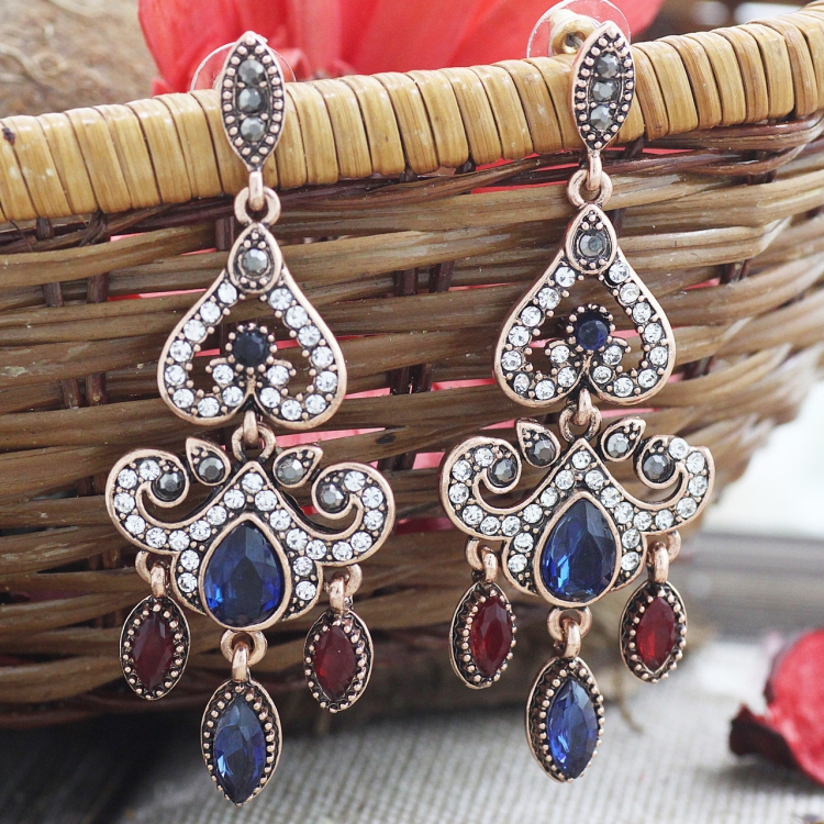 Восточные серьги бижутерия