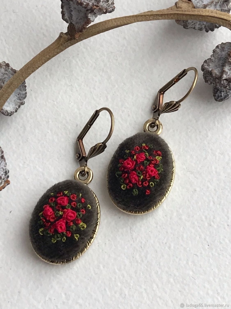 Серьги в русском стиле