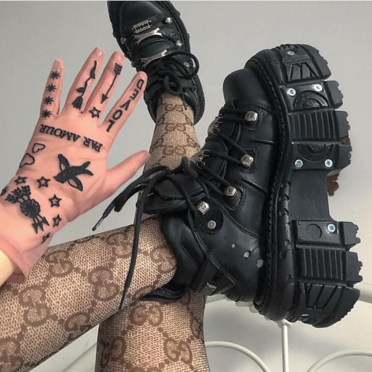 Эстетика ботинки гранж