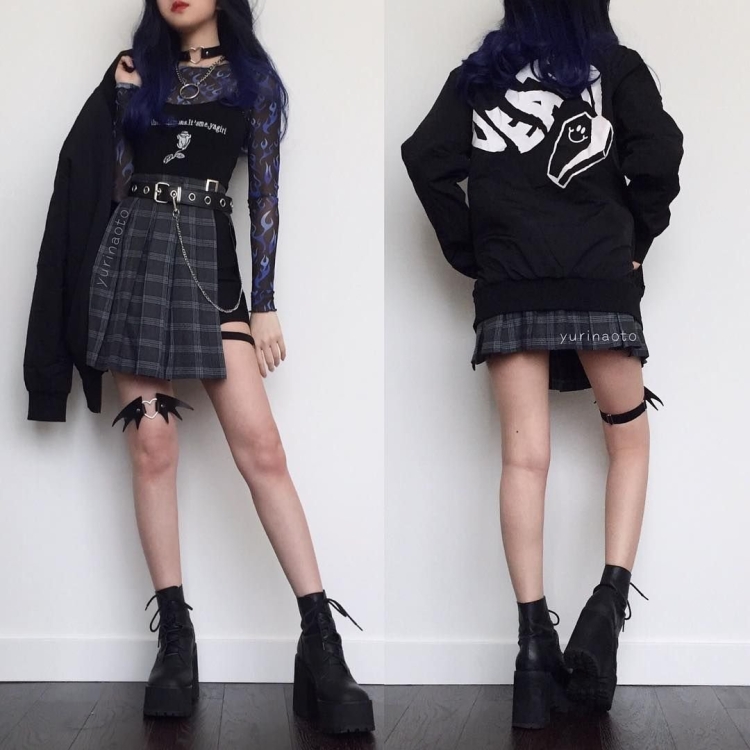 Корейская одежда Грандж стиль гранж