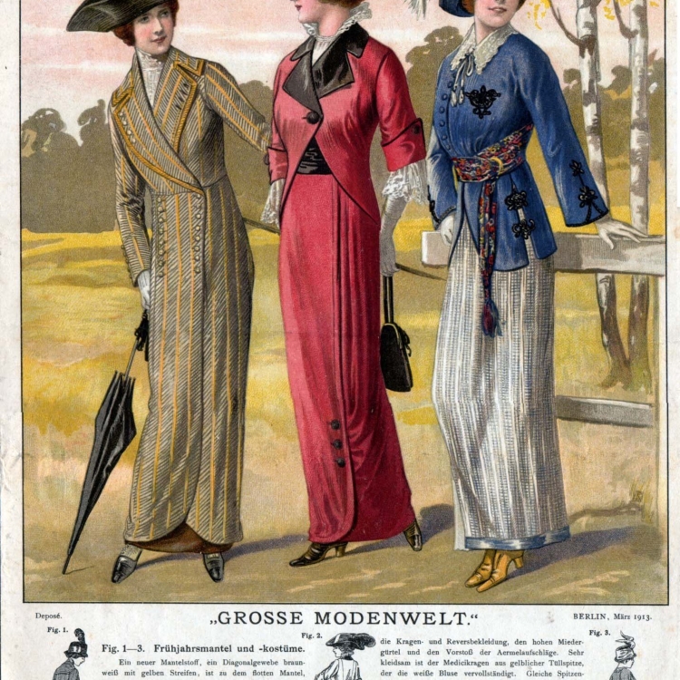 Женский костюм стиль Модерн в современности