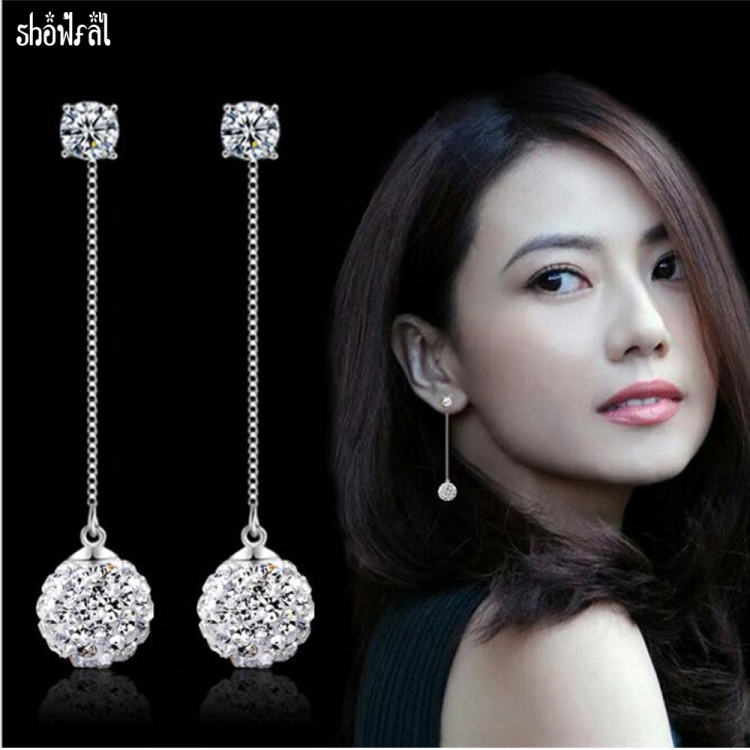 Модные длинные серьги