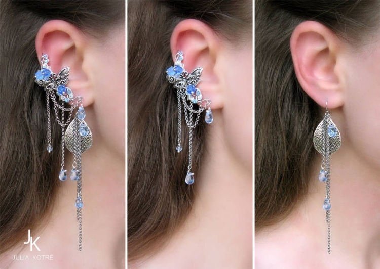 Earring with Spring