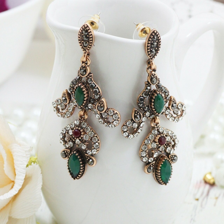 Серьги восточные длинные