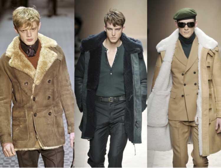 Меховое пальто мужское