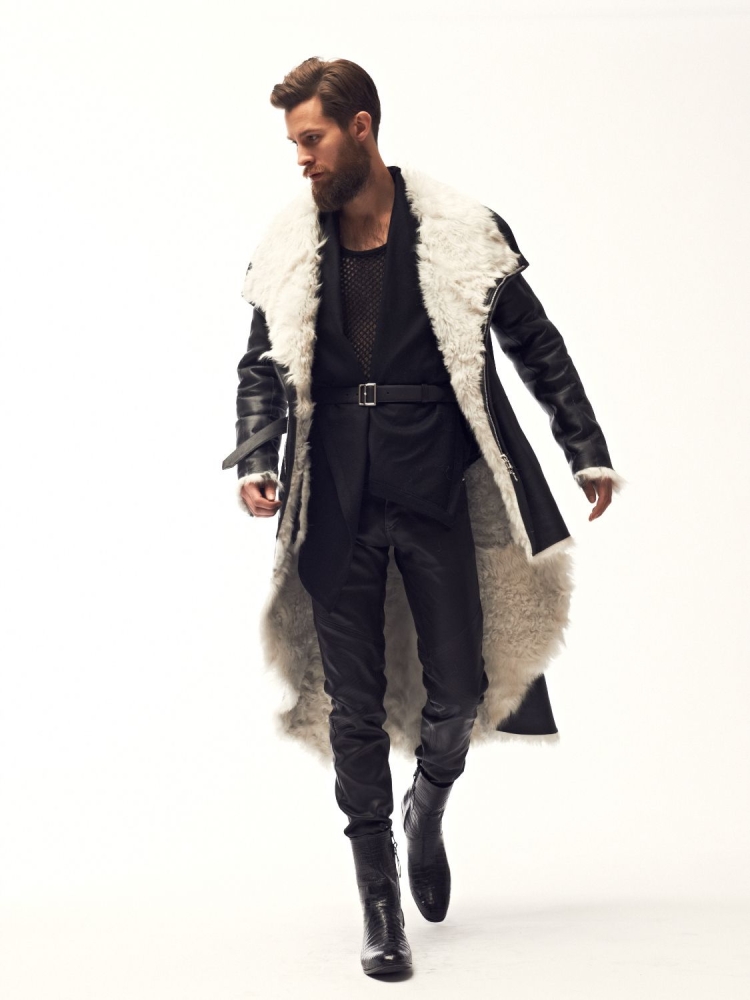 Тулуп мужской модный