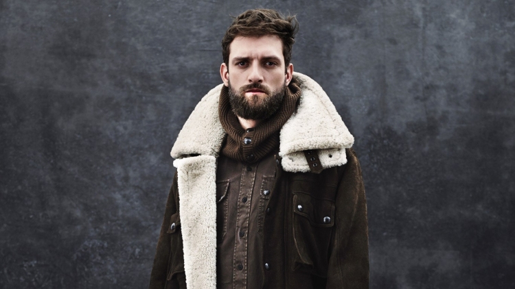 Модные мужские дубленки