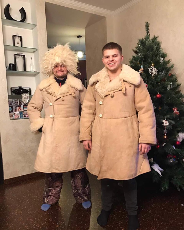 Армейский тулуп из овчины Караульный