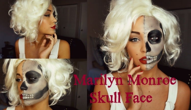 Образ Мерлин Монро макияж на Хэллоуин