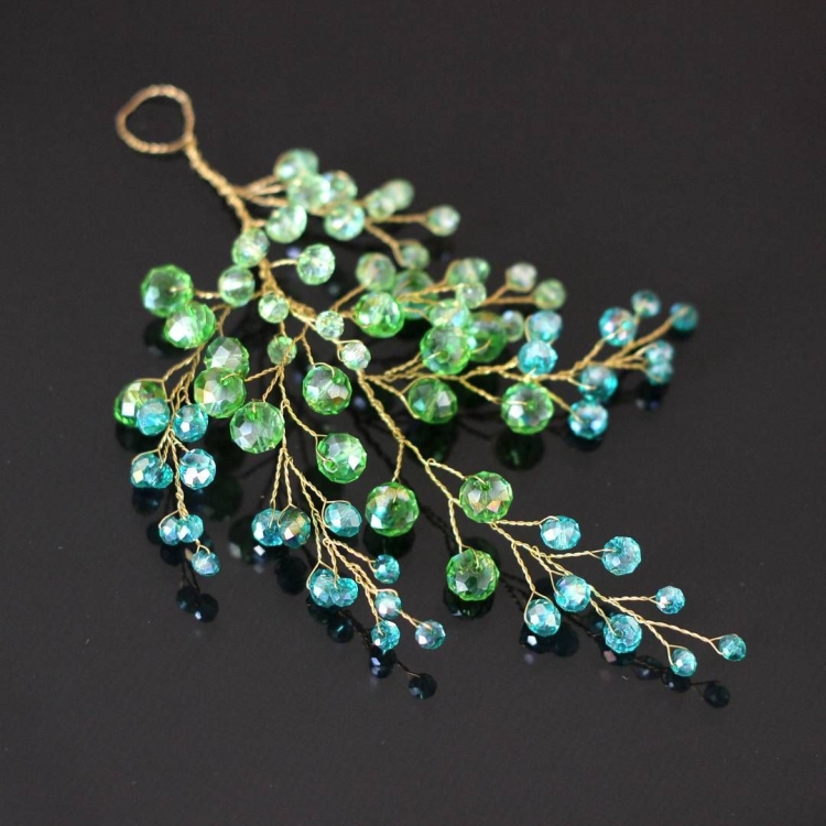 Украшения из бисера и проволоки для волос