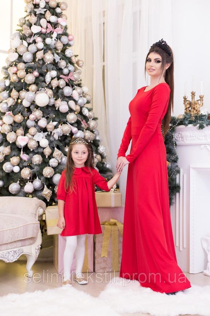 Шикарные платья мама и дочка